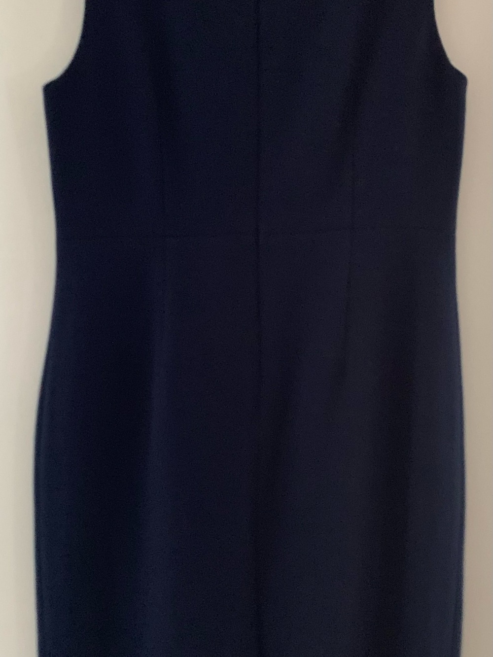 Kasper Navy Blue Classic Sleeveless Sheath Dress